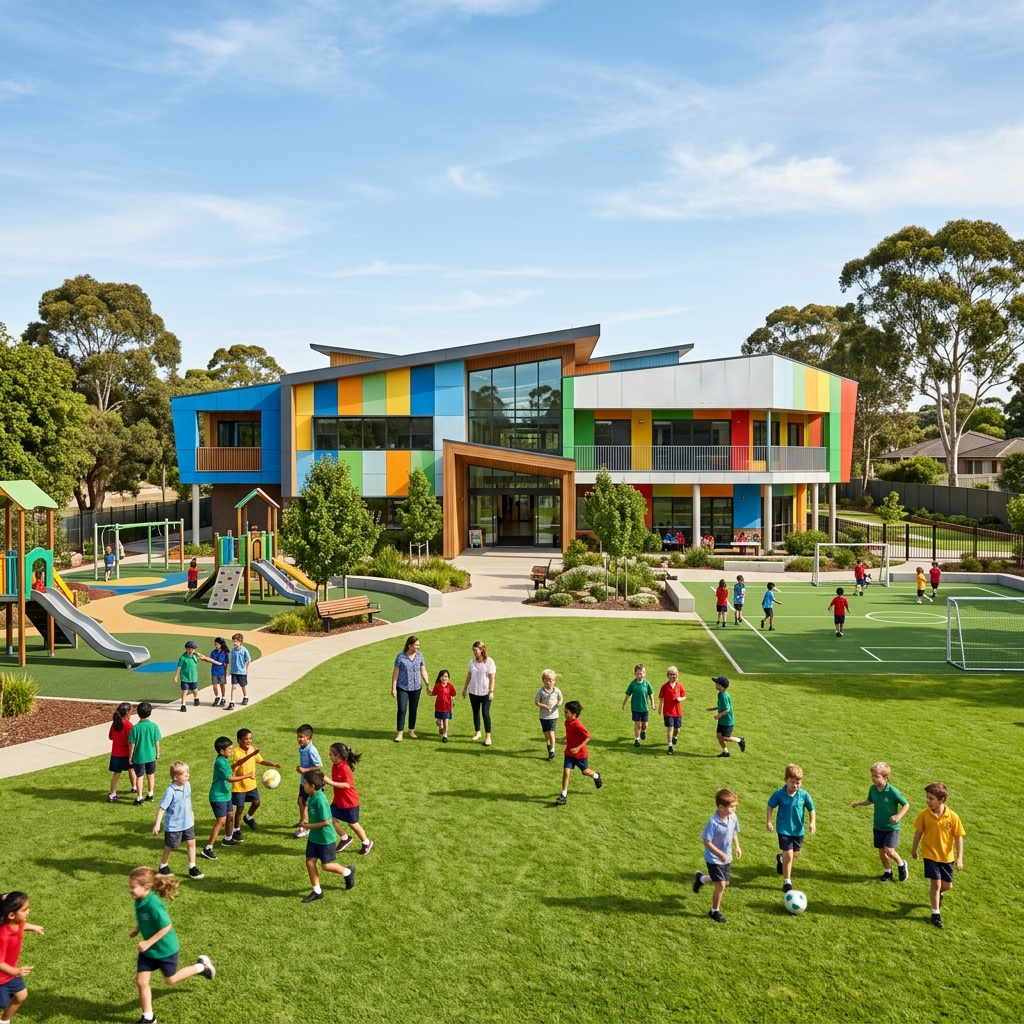 Vivekananda English School Building in Jamtara